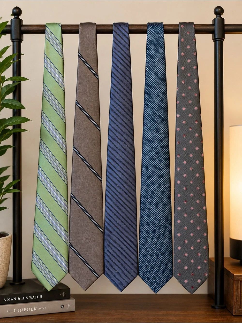Michael Michael Kors Men's Designer Tie Lot Set of 5 Silk Neckties